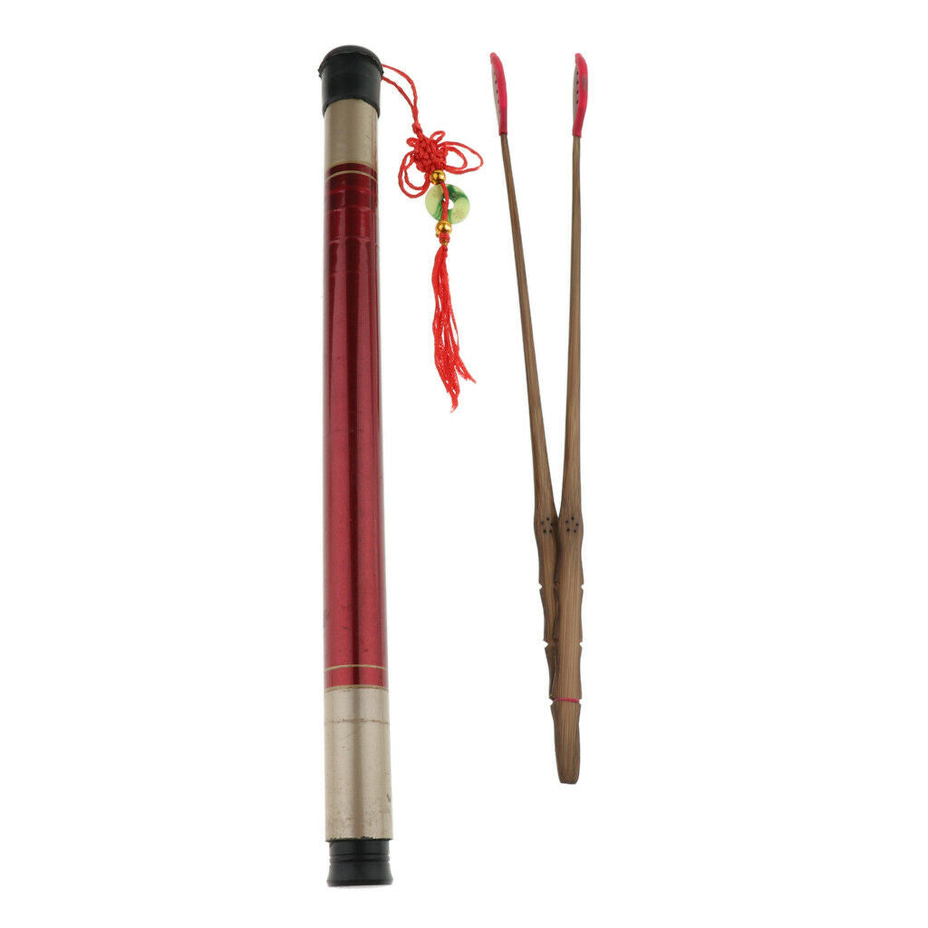 1 Pair Chinese Dulcimer Hammer Beater with Case Organiser
