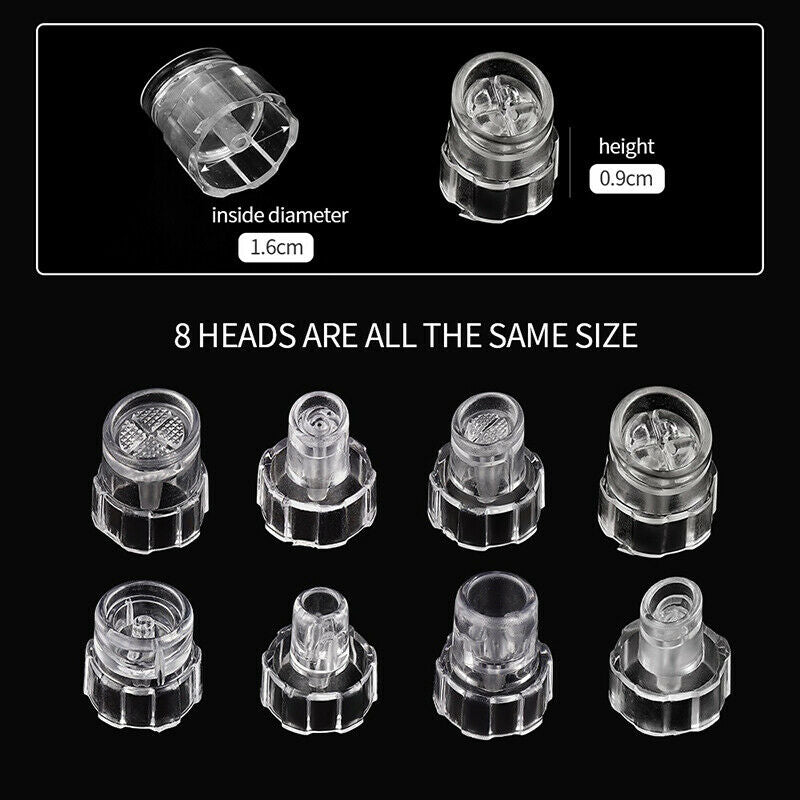Head Replacement Tips For 6 in 1/7 in 1/8 in 1 Hydra Facial Peel Beauty Mach Kt