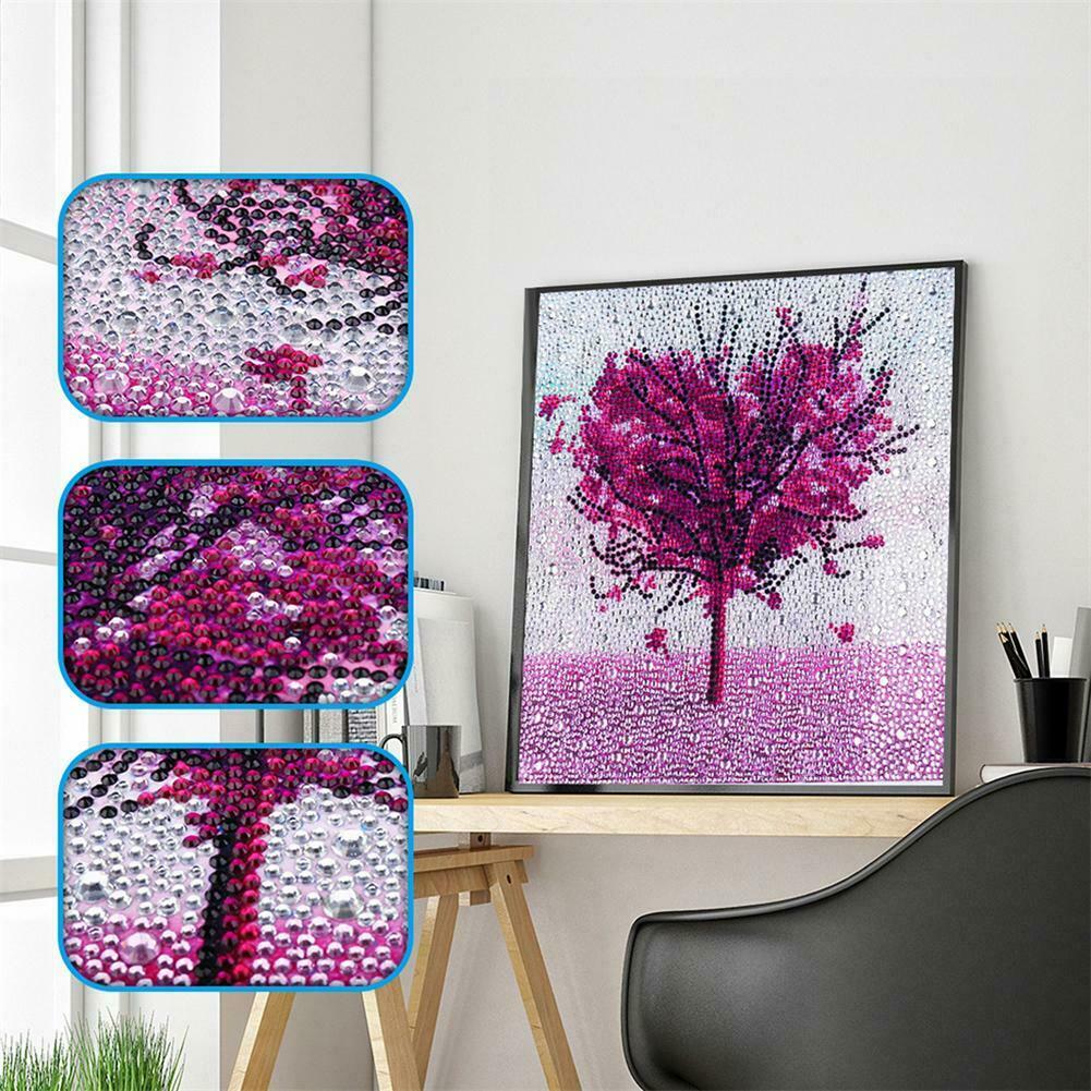 5D DIY Full Drill Special Shaped Diamond Painting Love Tree Cross Stitch @