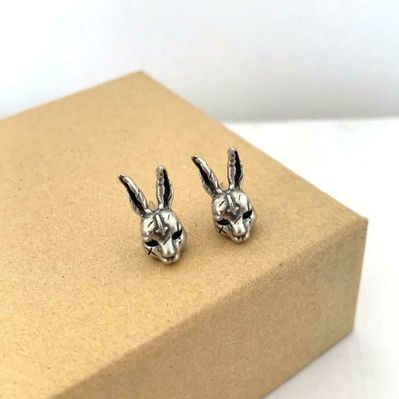 Women Retro Earrings Retro Cross Bunny Earrings for Party Costume Accessory