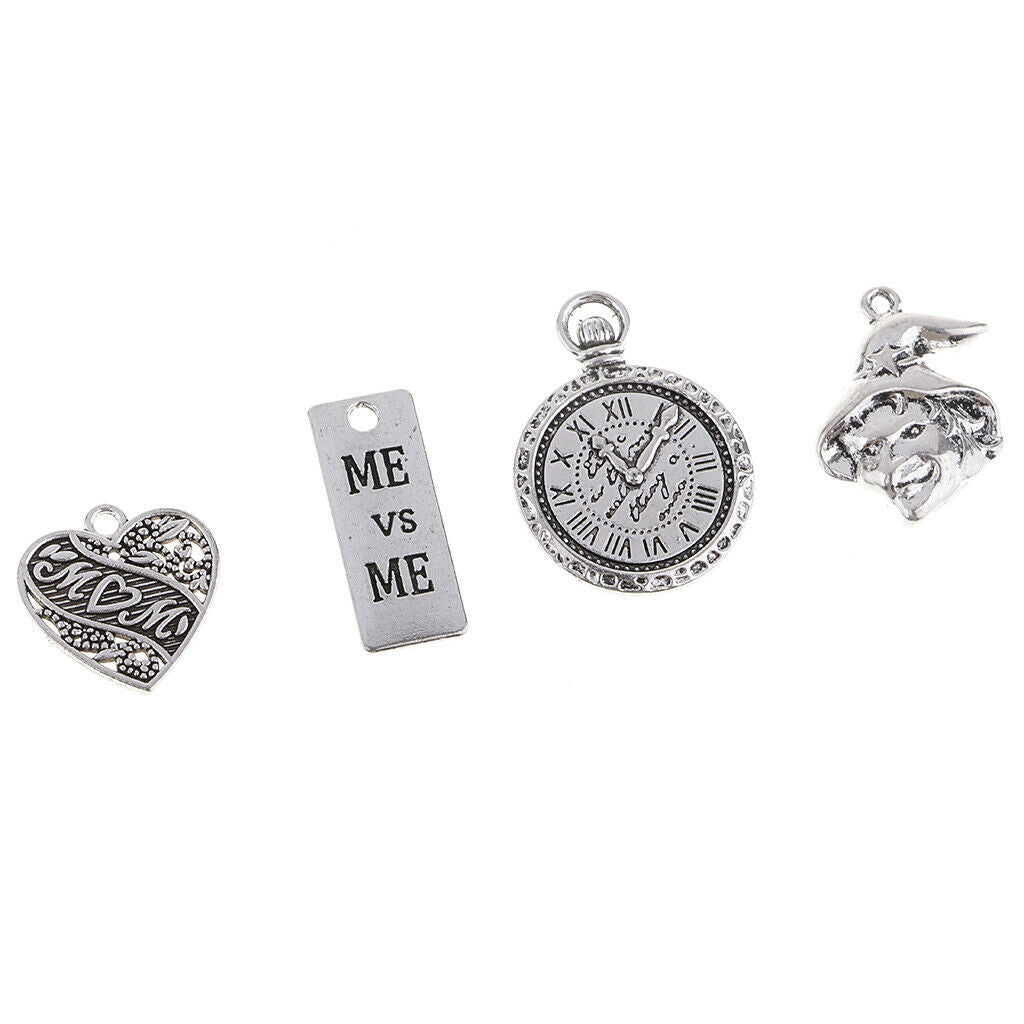 100g Alloy Charms Steampunk Bead Loose for Necklace Jewelry Findings Crafts
