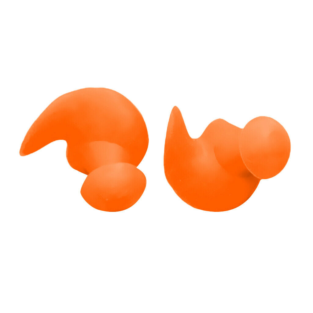 Swimming Plug Snorkeling Diving Dive Earplug Shower Sleeping Noise Orange