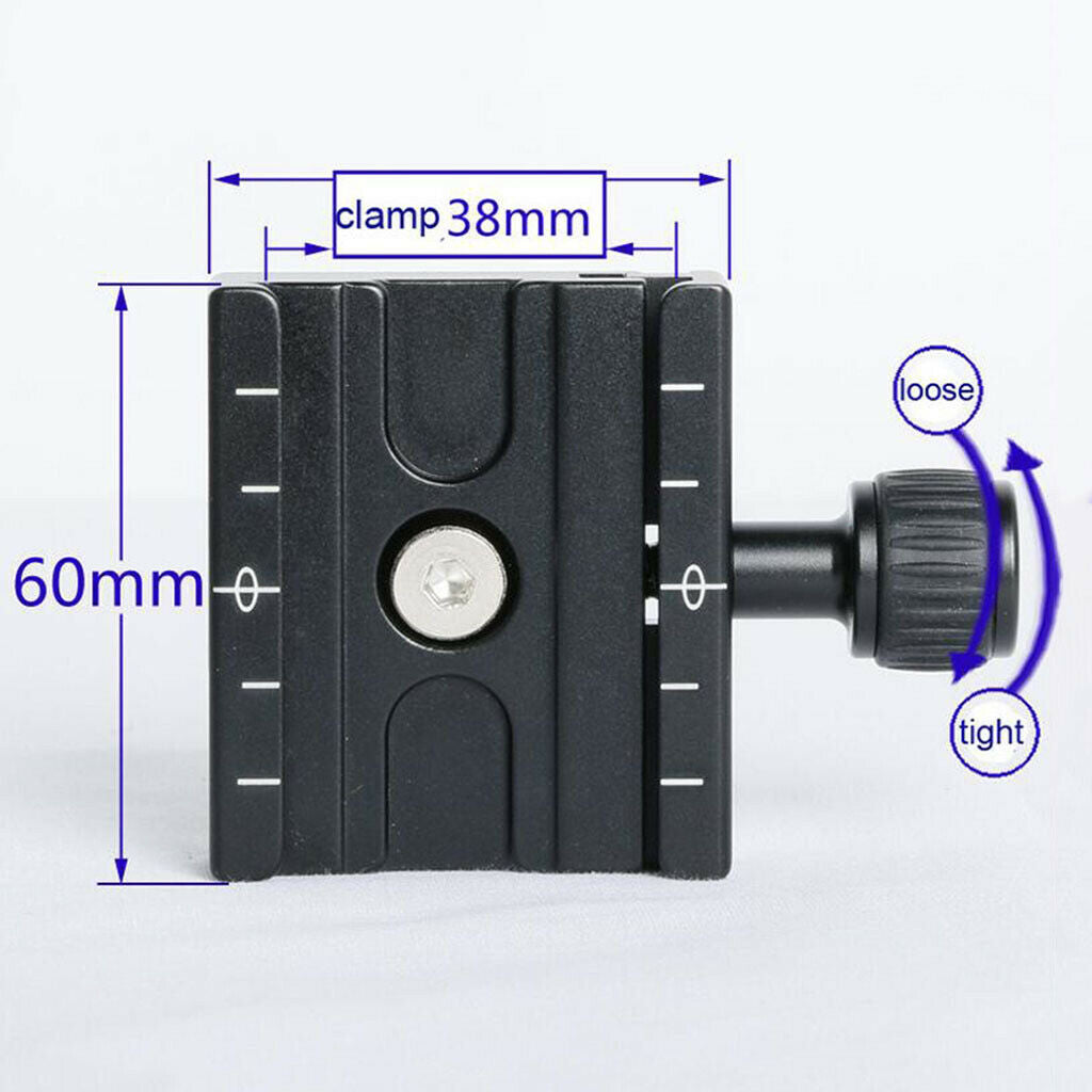Camera Metal Clamp Quick Release QR Plate Replacement For Arca Swiss Tripod
