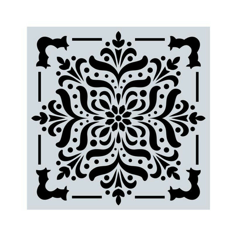 16pcs/Set Mandala Stencils Painting Floor Wall Stone Painting Template To.l8