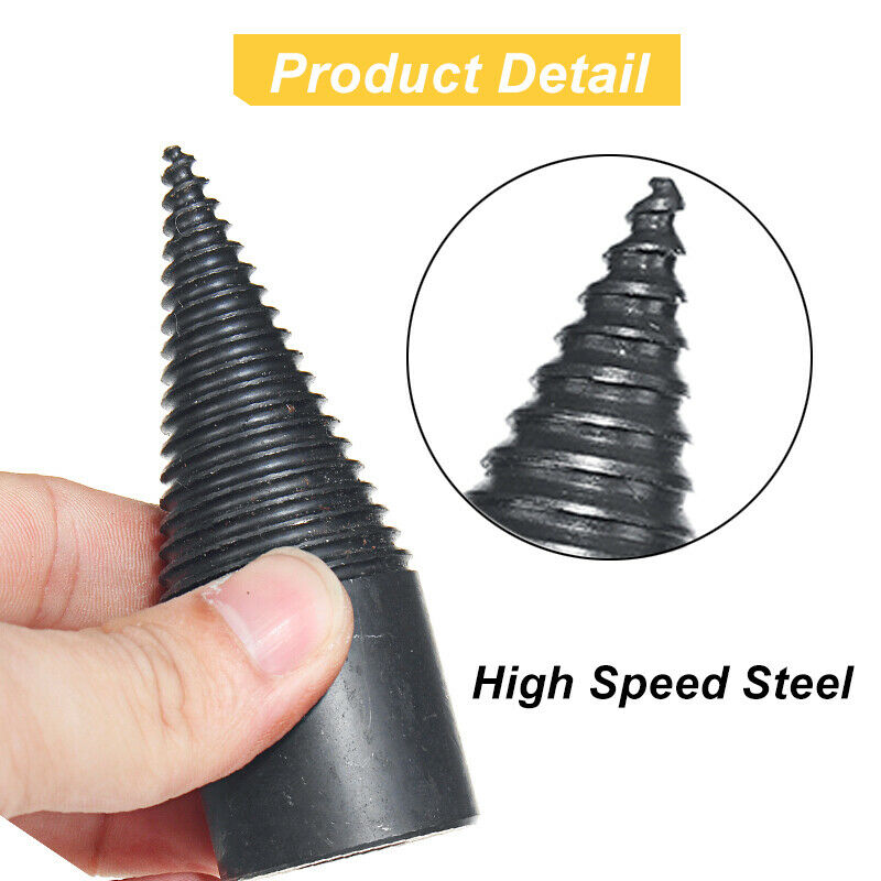 42MM Plus Hex Shank Drill Bit Firewood Chop Wood Screw Splitting Reamer Punch
