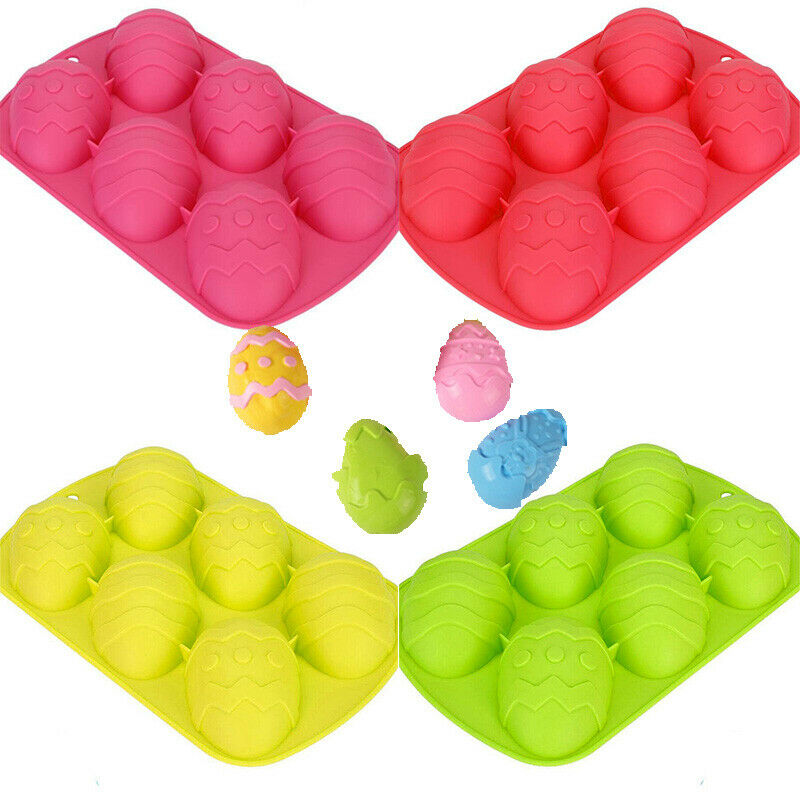 Silicone Egg Shape Cake Easter Dough Moulds Chocolate Ice Cube Tray Baking