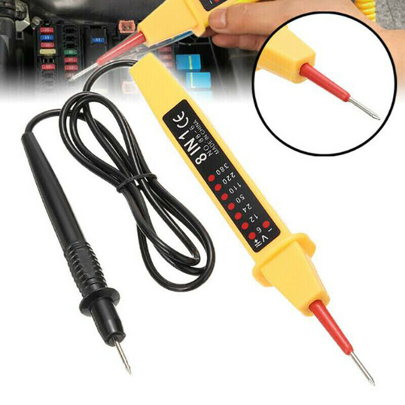 8 IN 1 6V-380V Voltage Tester Pen AC DC Volt Alert Power Detector SensorP WF