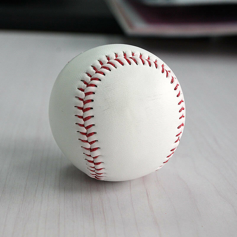 9" Soft Leather Sport Practice & Trainning Base Ball BaseBall Softball New H4DF