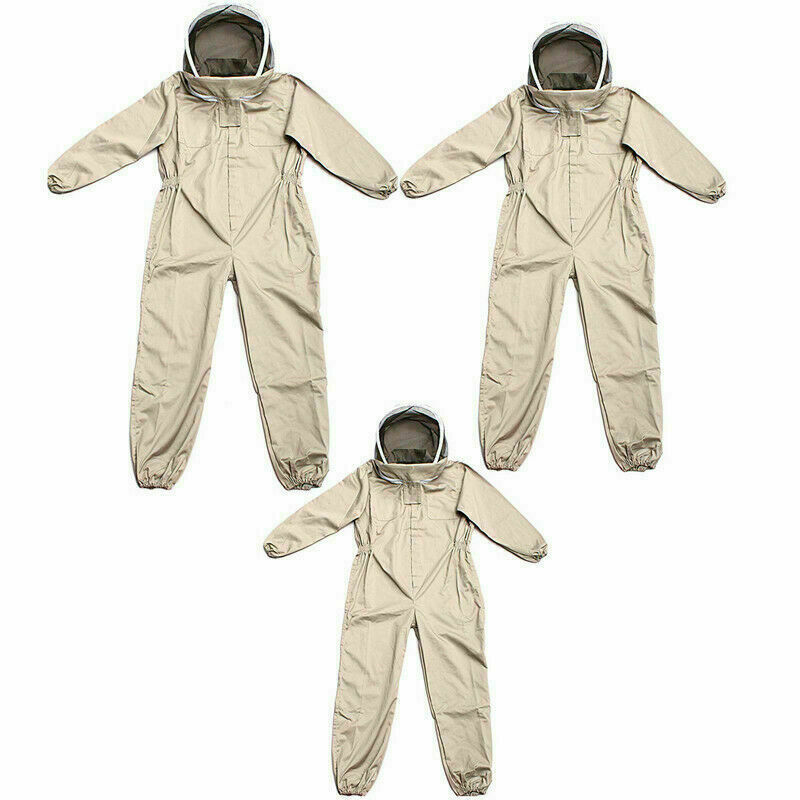 Beekeeping Bee-Proof Clothing Bee Protection Full Body Suit + Sheepskin Glove