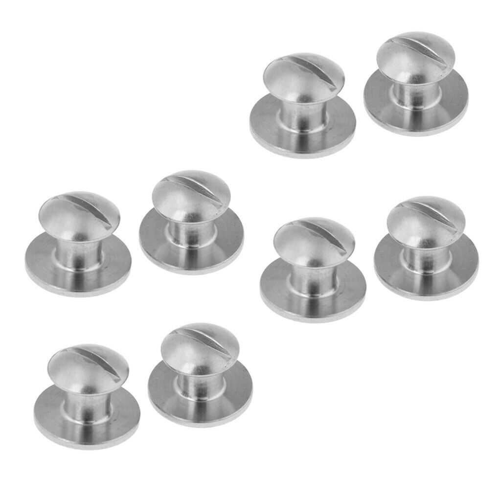 8 Pack Tech Scuba Diving BCD Backplate Pad Book Screws Mounting Hardware