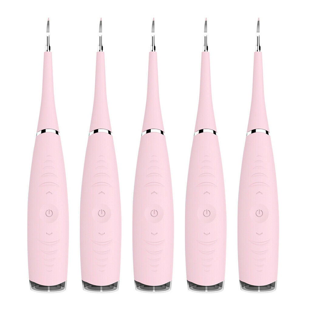4Pcs Sonic Ultrasonic Scaler Handpiece Teeth Whitening Scaling Tool Pink