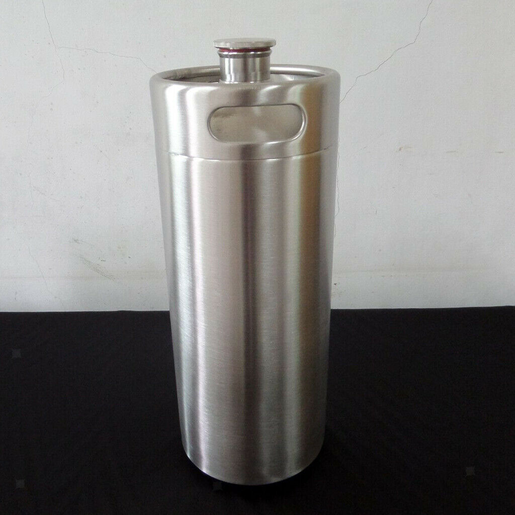 5L Stainless Mini Keg Growler Wine Pot Stainless Beer Growlers Homebrew Keg