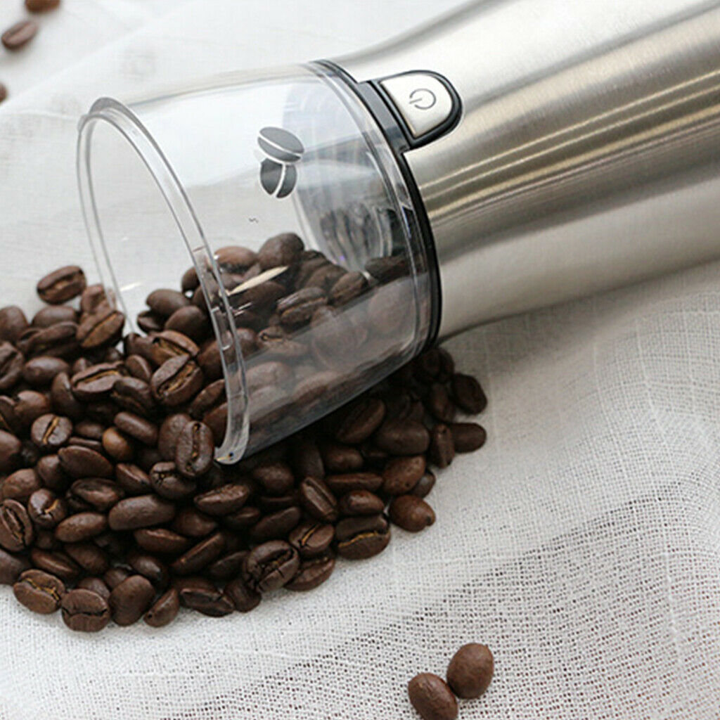 Adjustable USB Electric Coffee Grinder Home Office Use Stainless Steel Tool