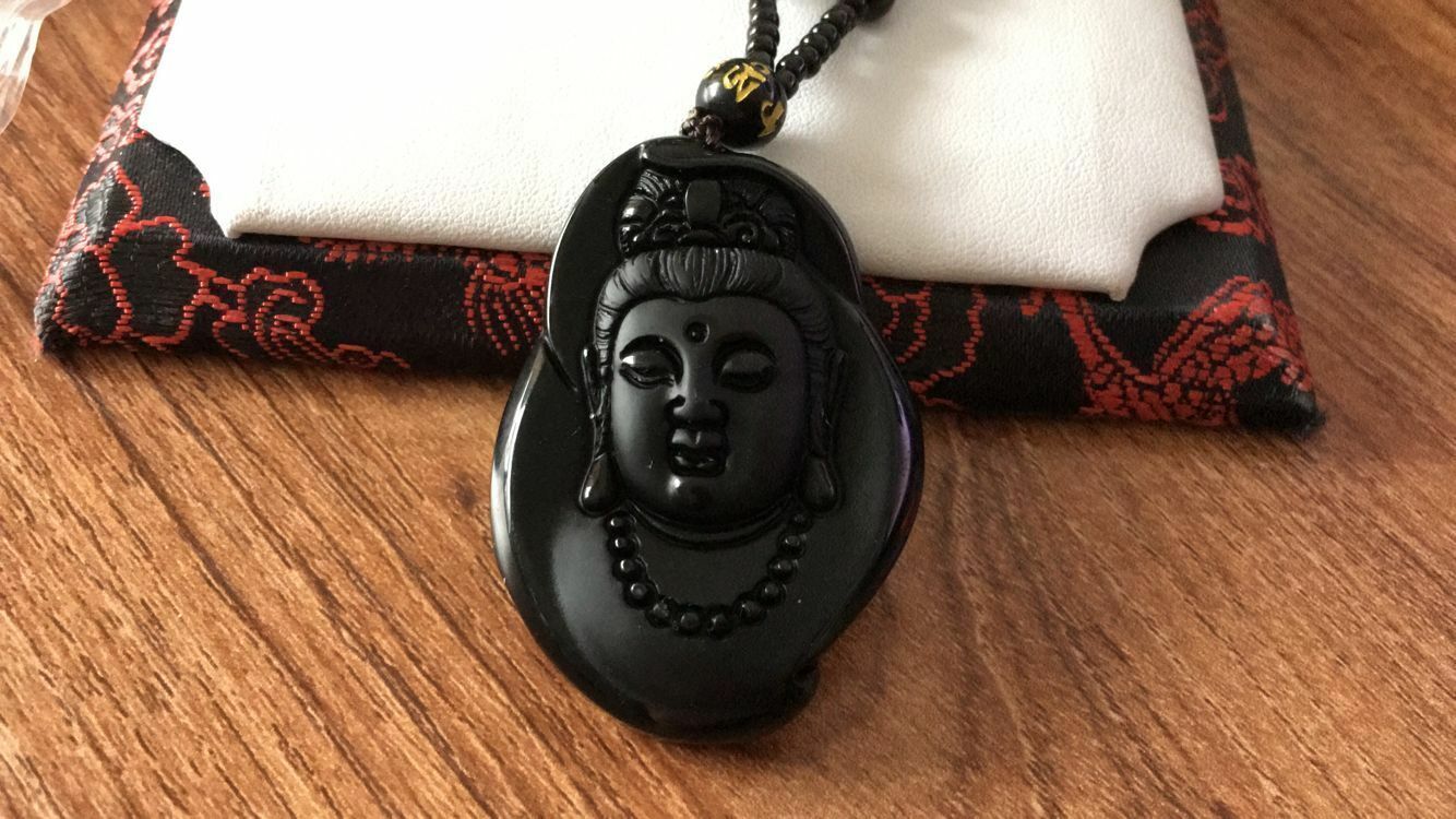 100% natural sculpture Avalokitesvara pendant free testing certificate necklace
