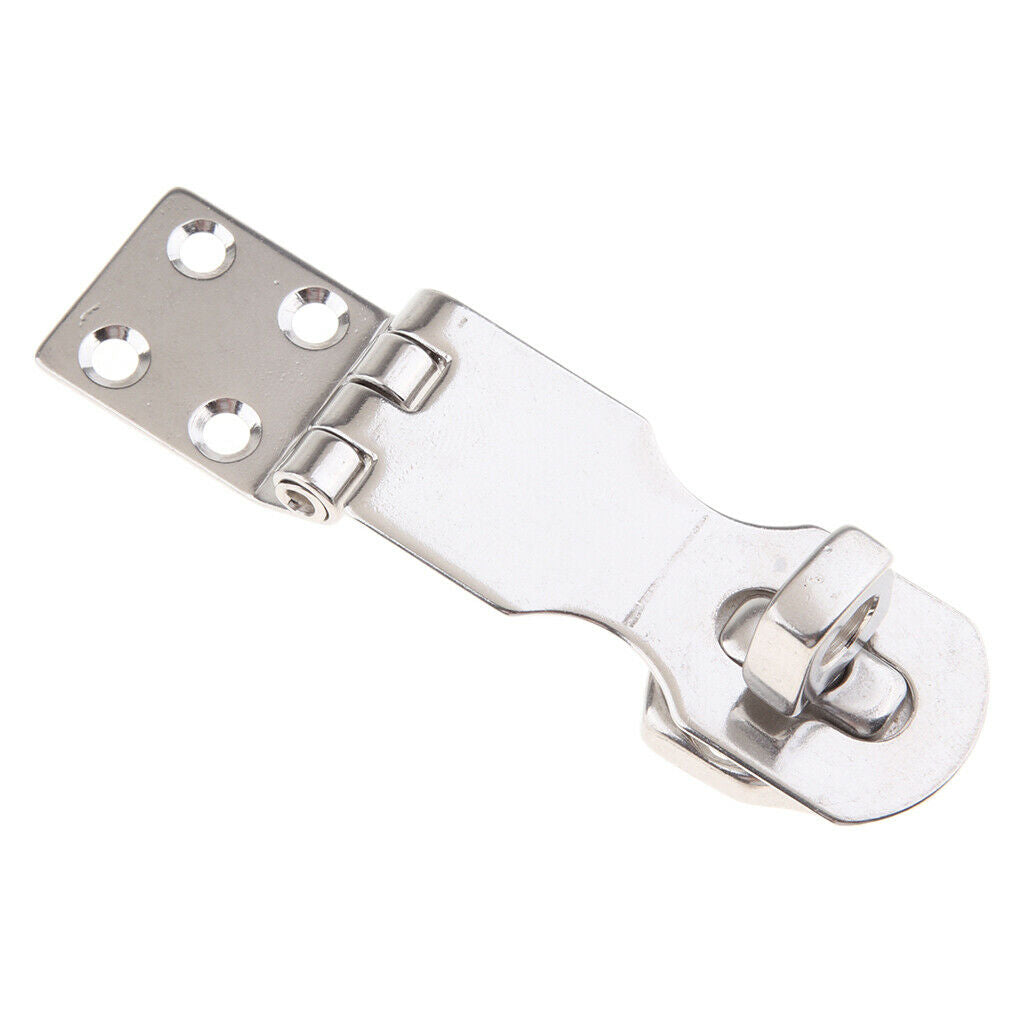 97mm/63mm Padlock Hasp Door Clasp Gate Lock Stainless Steel Twist Knob for Door