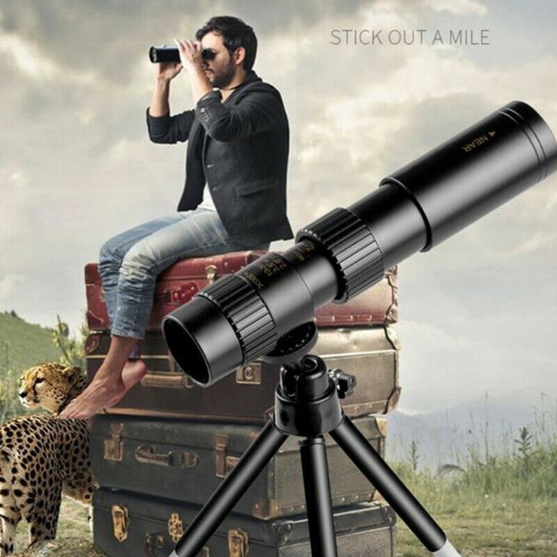 10-300x40mm Super Telephoto Zoom Monocular Telescope With Tripod & Clip Mobile
