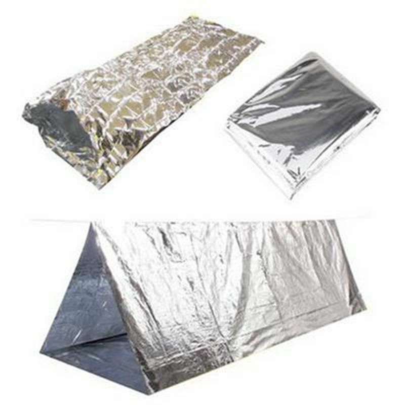 Emergency Shelter Outdoor Essentials Rescue Thermal Tent 1-2 Person Tents