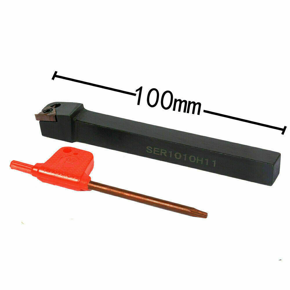 SER1010H11(10mm X 100mm)Lathe Threading Turning Tool for 11ER 1/4" A60 inserts
