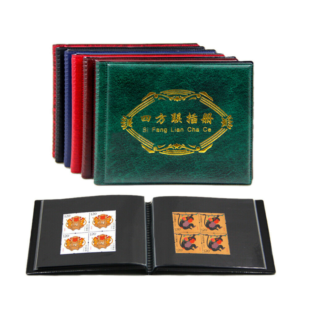 20 Page Double Sided Stamps Collection Album 40 Pieces Stamp Storage Case Holder