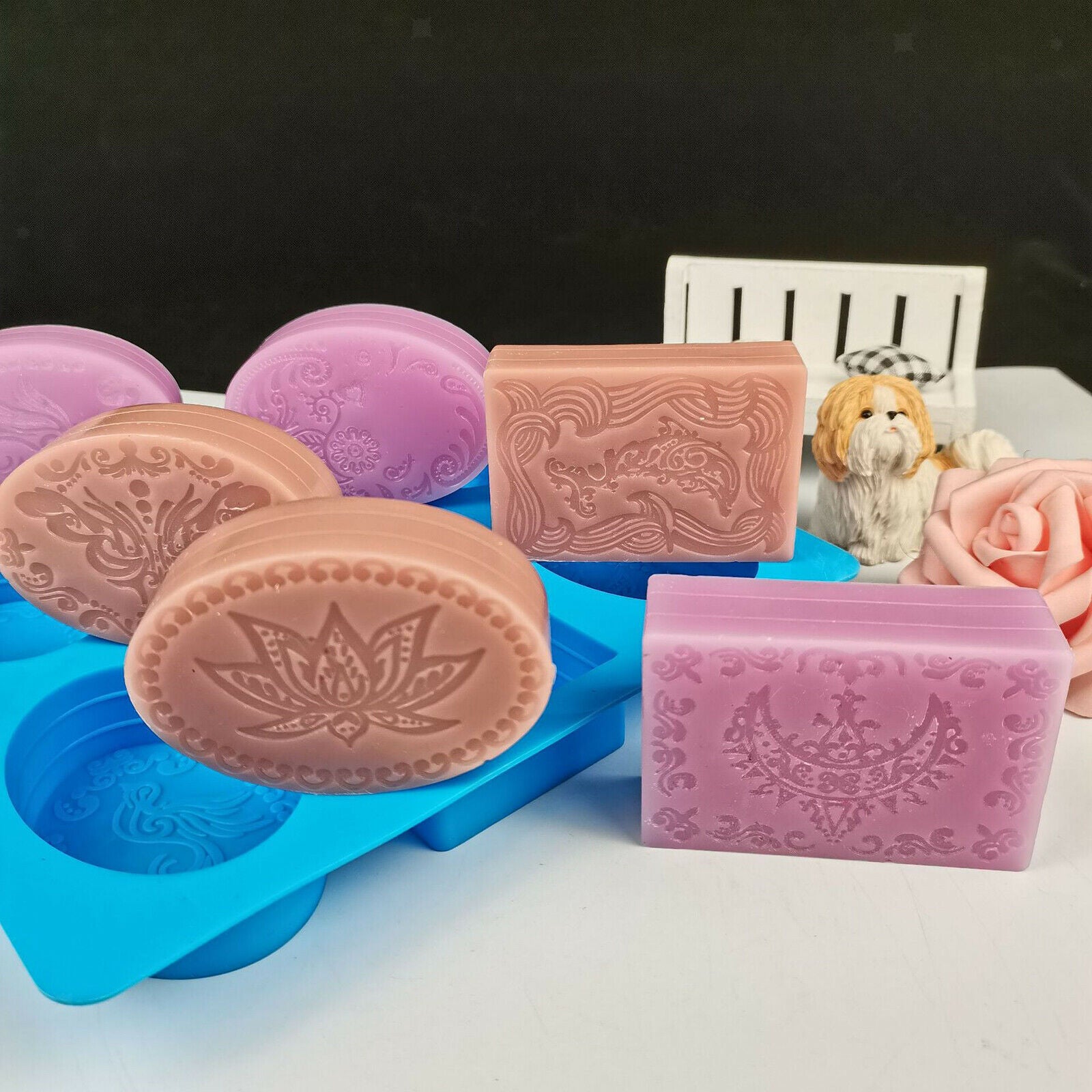 Silicone Soap Mold for Soap Making Craft Cake Baking Muffin Brownie BPA Free
