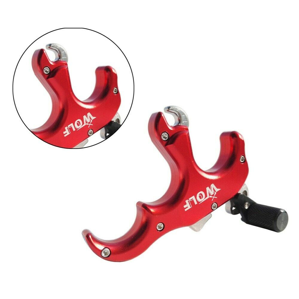 Archery Automatic Release Aids Caliper Trigger 3 Finger Grip Compound Bow Thumb