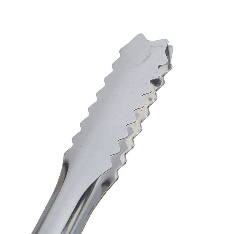 5Pcs Stainless Steel Tongs For Party Bar Clip Bread Food Ice Clamp Ice To JRBD