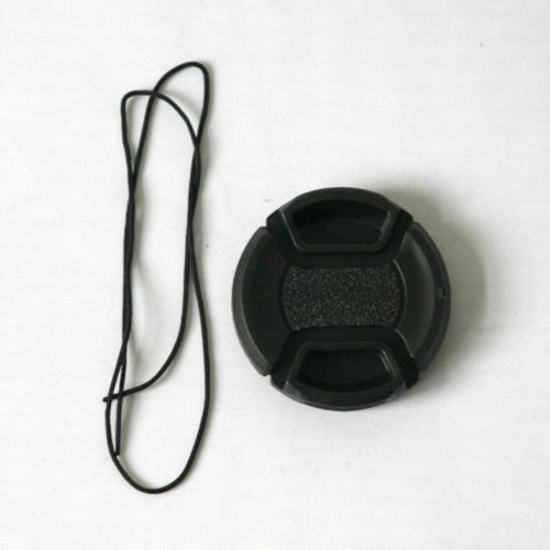 40.5mm Center Pinch Snap on Front Cap For Sony Lens Filters 55mm W/ Strin.l8