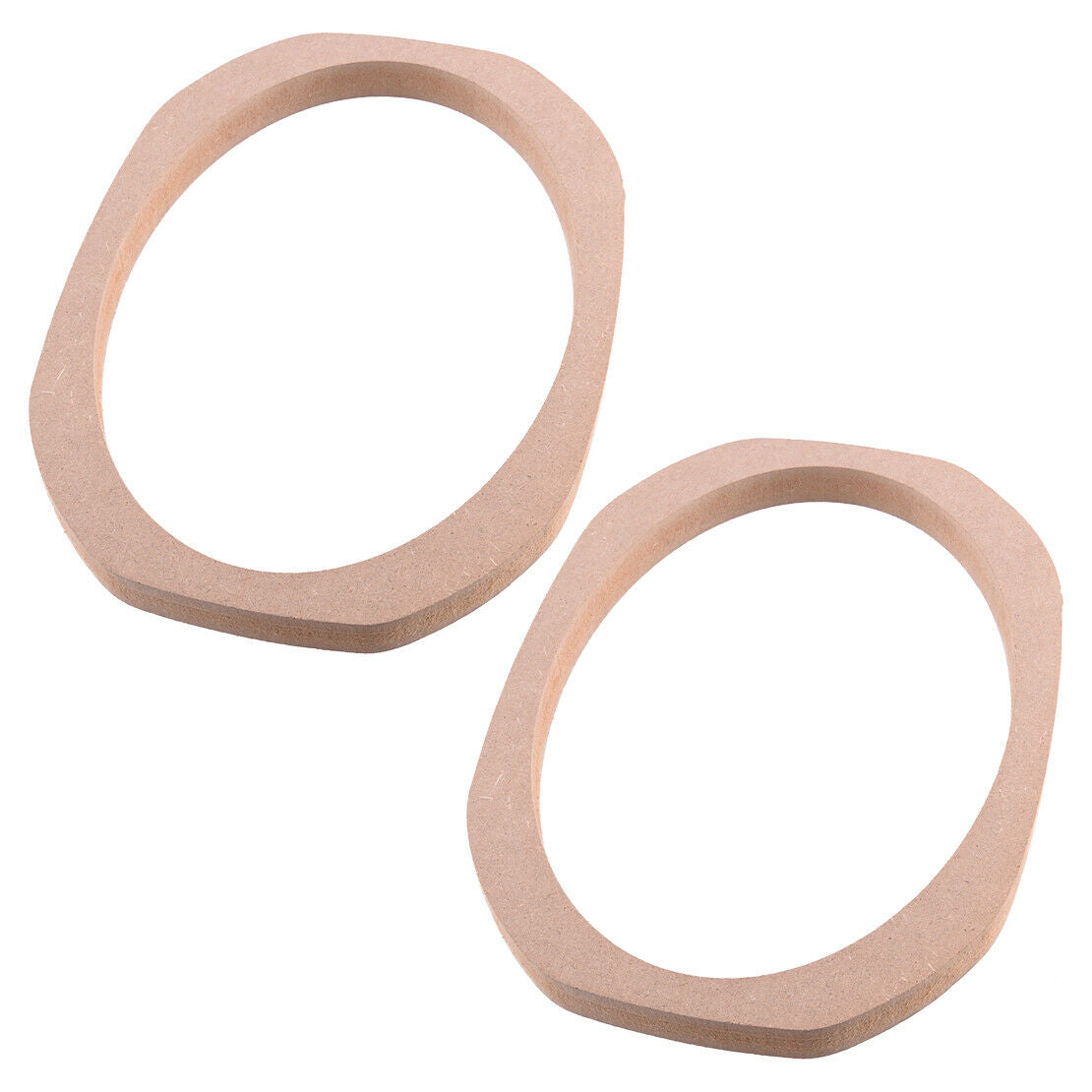 2x 6x9" MDF Speaker Ring Adapter Mounting Spacer Rings Brackets Universal