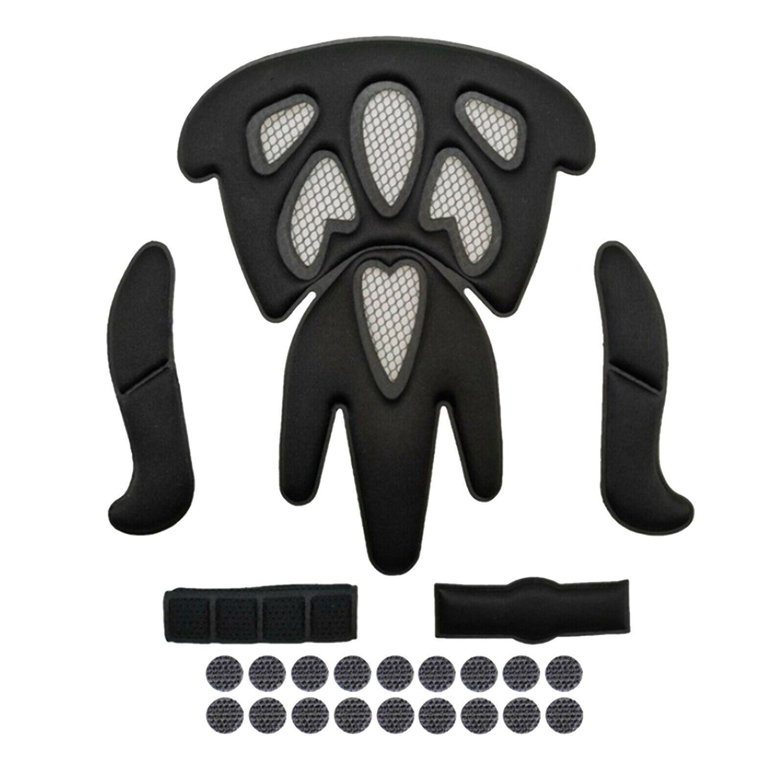 2X Cycling Protection Pad Helmet Inner Padding Kit Foam Sponge Pads Flame Shape