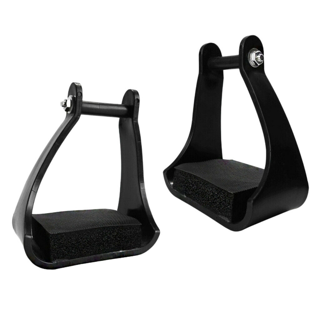 Steel Horse Stirrups Anti-slip Foam Tread Western Bendy Equip Equipment