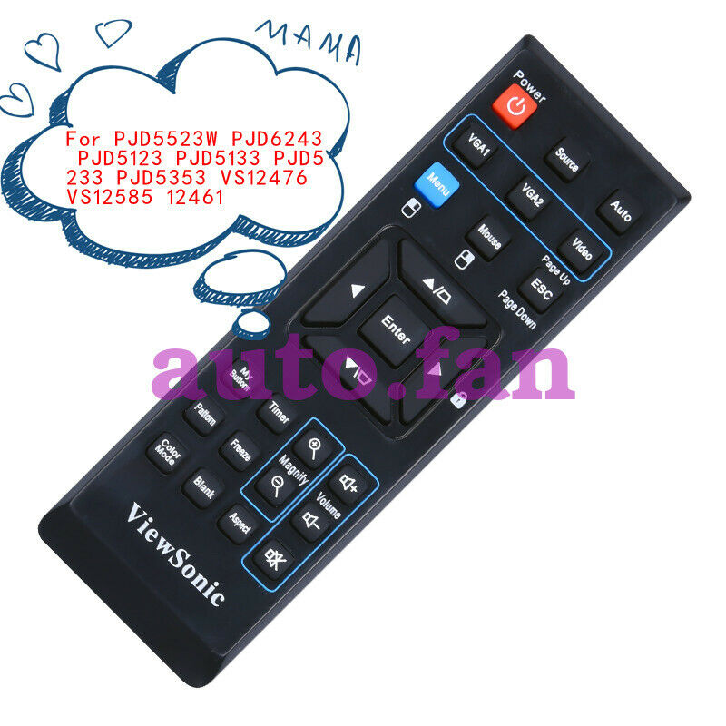 For ViewSonic PJD5523W PJD6243 PJD5123 PJD5133 PJD5233 Projector Remote Control