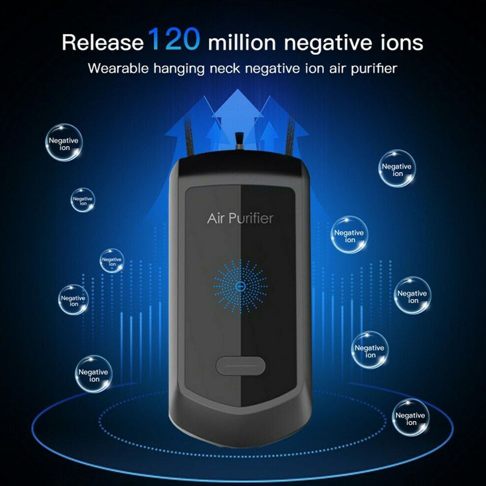 Personal Air Purifier Wearable Necklace Portable Freshener