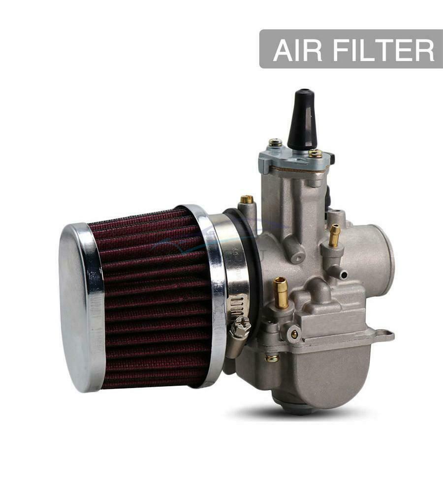 55mm Red High Performance Motorcycle Truck Large Flow Air Filter Universal x2