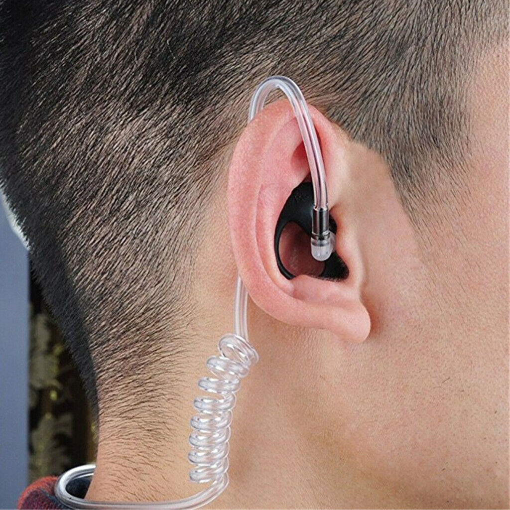 3 Pairs Earplug Earmold Eartips for Two-Way Radio Air Acoustic Coil Tube