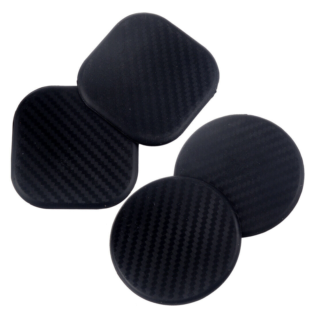 2Pcs Carbon Fiber Texture Water Cup Slot Non-Slip Mat 6.3cm high quality as
