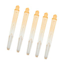 5pcs Durable Plastic 45mm 2BA Thread Dart Stems Shafts Barrels Orange