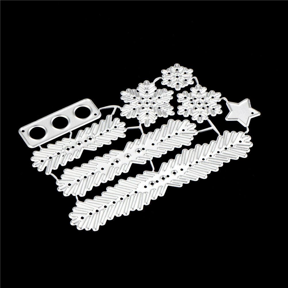 Metal Christmas Tree Wreath Cutting Dies Stencil Scrapbook DIY Paper Craf.l8