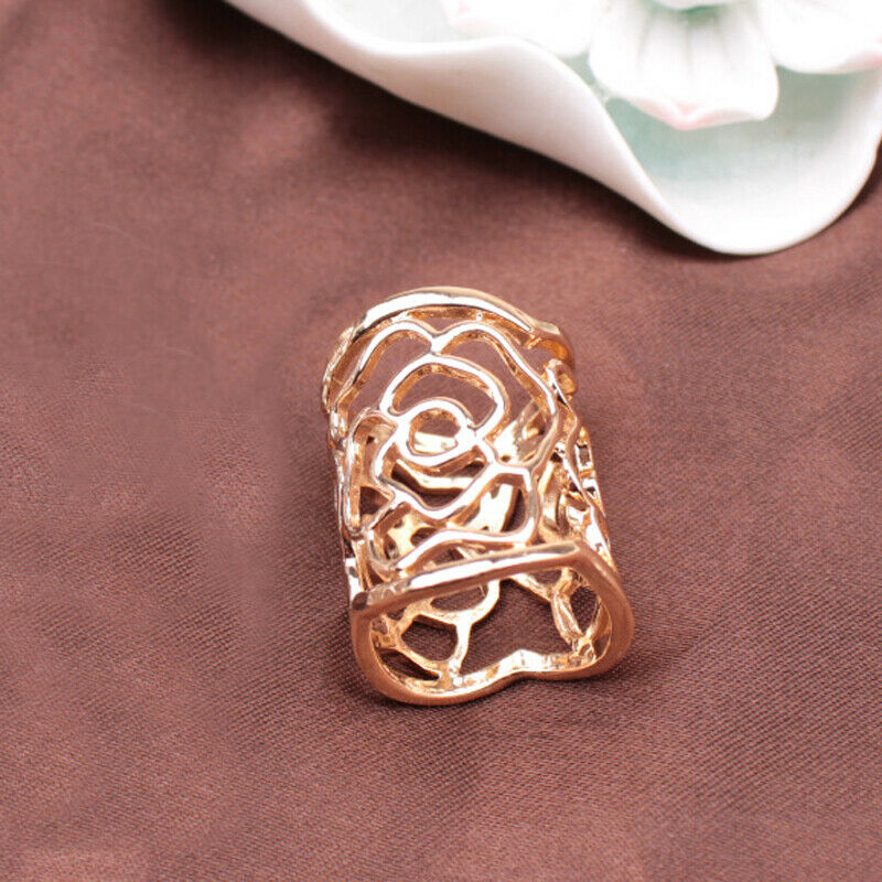 4pcs Silk Scarf Buckle Hollow Flower Scarf Ring Clip Brooch Jewelry 2 Colors