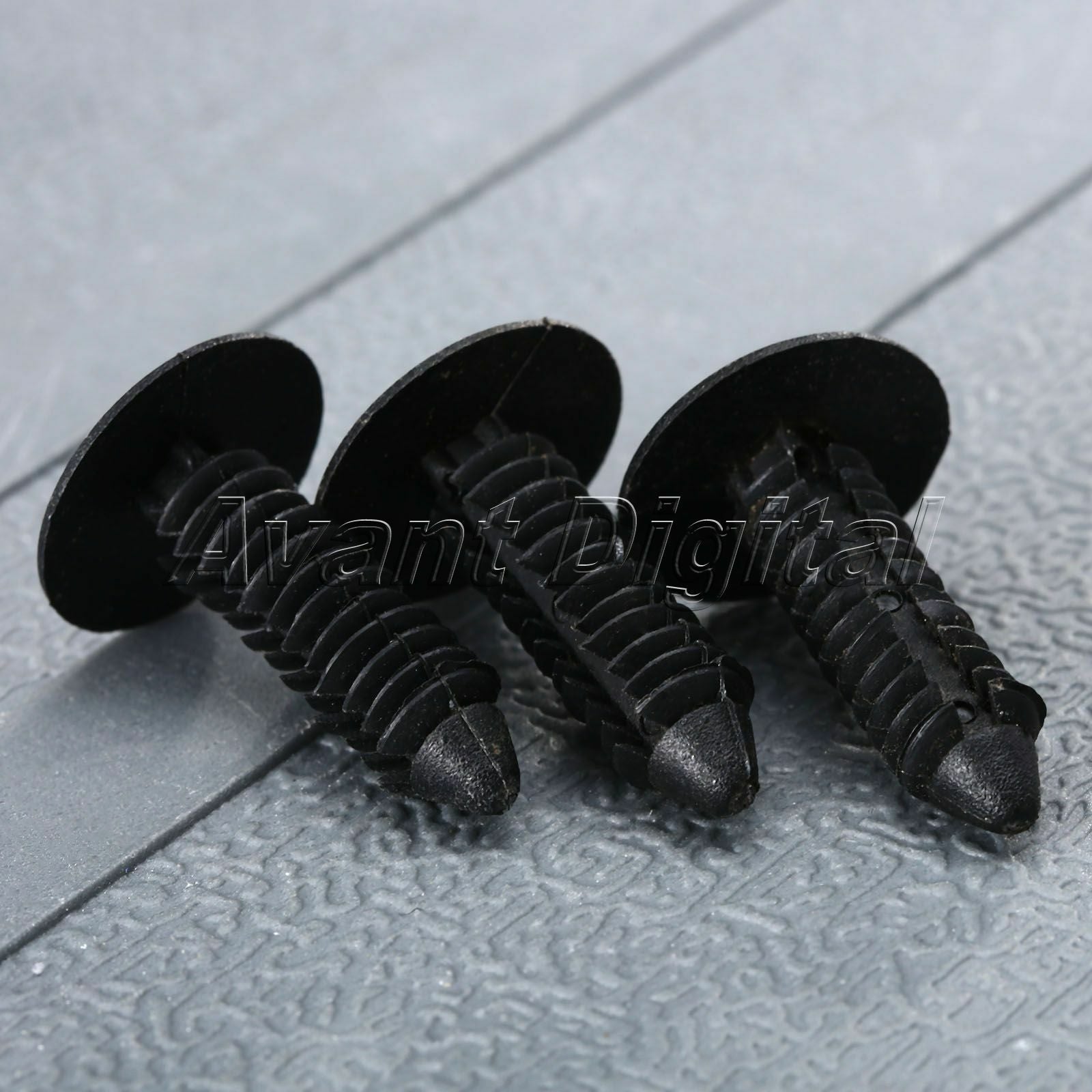 50 Plastic Screw Fastener Rivet Bumper Hood Fender Splash Guard Retainer Clips