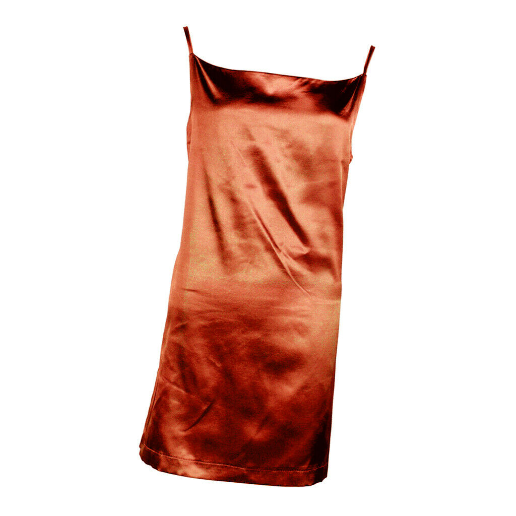 Women Sleeveless Dress Above Knee Mini Cocktail Party Dress Solid Color