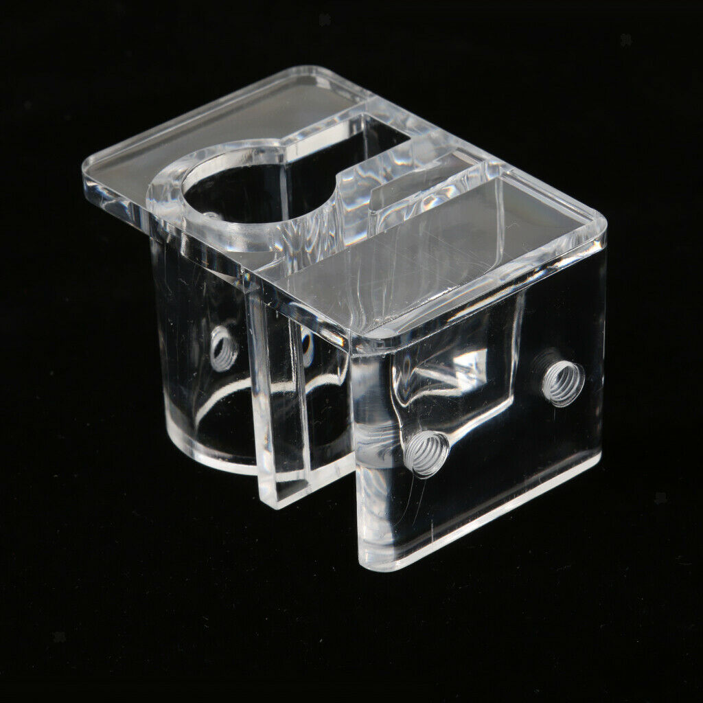 1 Set Clear Acrylic Aquarium Reef Tank Pipe Tube Holder Clip for 12mm/16mm
