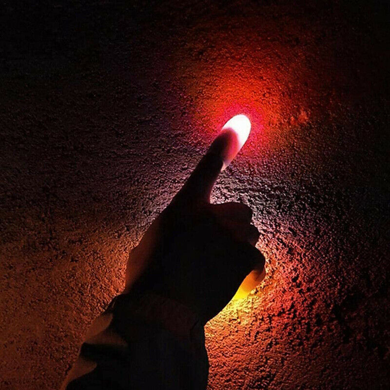 10pc Magic Light up thumbs fingers RED flashing trick appearing light Bar Propha