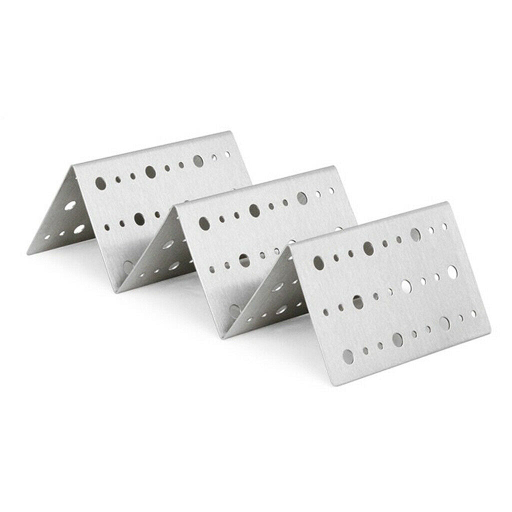 Taco Shell Holder Tortilla Stand Rack Stainless Steel Tray Holds 2-3 Tacos