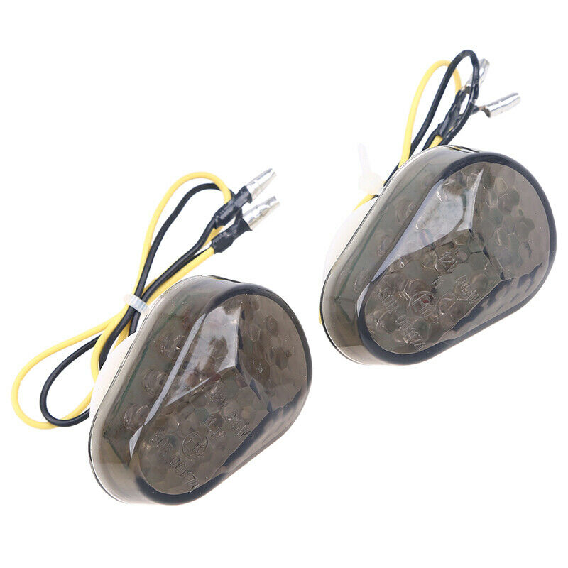 Amber LED Turn Signal Light Amber Lamp 8mm Diameter Universal Fit Motorcycle