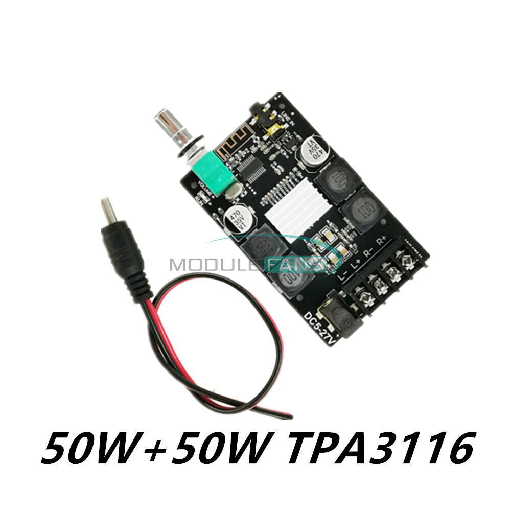 TPA3116 50W*2 Bluetooth+AUX HIFI Power w/ Filter Digital Amplifier Stereo AMP