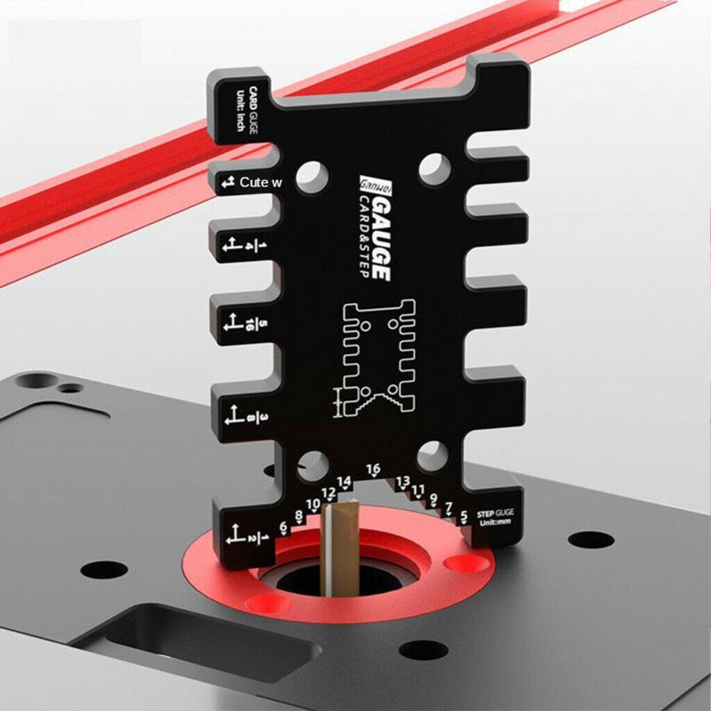 High Precision Tenon Card Gauge Metric and Imperial Scale Caliper Woodworking
