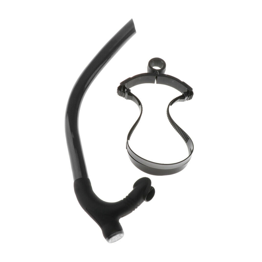 Silicone Swimmer Snorkel with Head Strap Training Mouthpiece Open Water