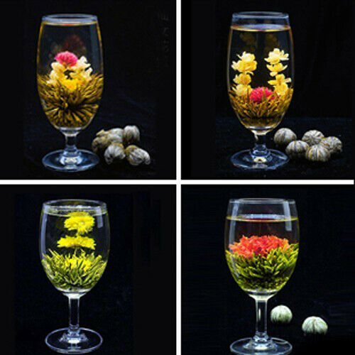 4 Balls Flower Tea Different Handmade Blooming Healthy Green for Family