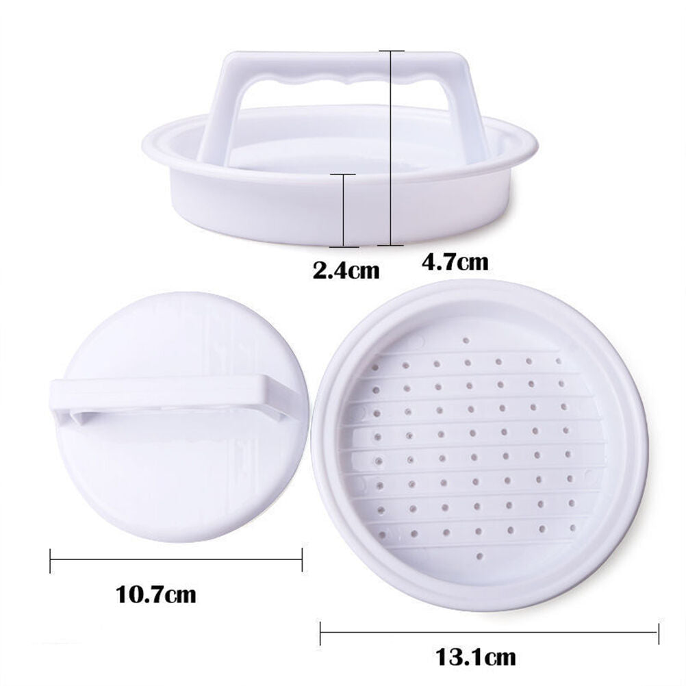Plastic Burger Press Hamburger Meat Beef Grill Cooking Maker Kitchen Mold.l8