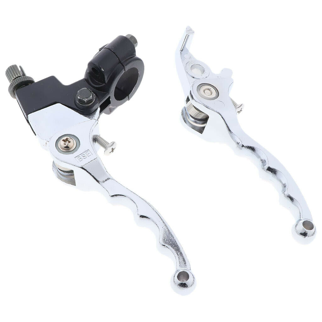 1 Pair Chrome Folding Brake Clutch Levers for Bosuer 110 140 125cc Scooter